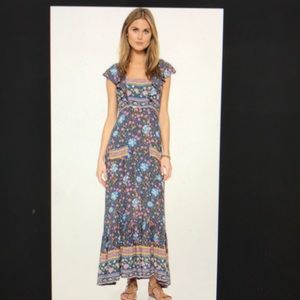 Spell Folktown Dress in Navy